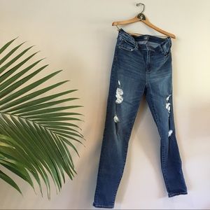 ABERCROMBIE simone high rise super skinny jean 14R